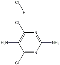 4,6-二氯-2,5-嘧啶二胺单盐酸盐, 56145-03-0, 结构式