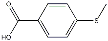 4-(甲硫基)苯甲酸 结构式