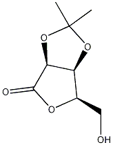 2,3-O-Isopropylidene-D-lyxono-1,4-lactone 结构式