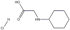 2-(Cyclohexylamino)acetic acid hydrochloride Struktur