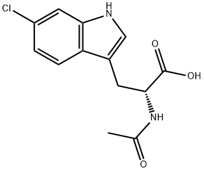 N-Acetyl-6-chloro-D-tryptophan Structure