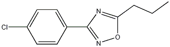 3-(4-Chlorophenyl)-5-propyl-1,2,4-oxadiazole Structure
