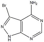 3-bromo-1H-pyrazolo[3,4-d]pyrimidin-4-amine Struktur