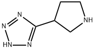 5-(3-吡咯烷基)-1H-四氮唑, 570424-05-4, 结构式
