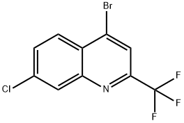 4-Bromo-7-chloro-2-(trifluoromethyl)quinoline Structure