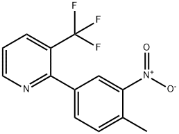 2-(4-METHYL-3-NITROPHENYL)-3-(TRIFLUOROMETHYL)PYRIDINE Structure