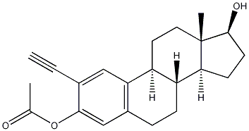 Ethynyl Estradiol 3-Acetate Struktur