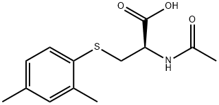 N-Acetyl-S-(2,4-dimethylbenzene)-L-cysteine Struktur