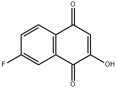 7-FLUORO-2-HYDROXYNAPHTHALENE-1,4-DIONE, 58472-36-9, 结构式