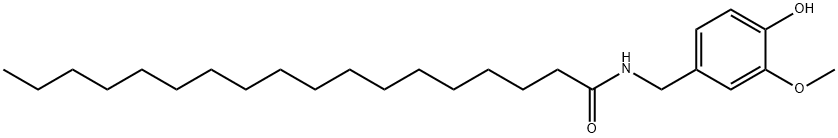 Octadecanamide, N-((4-hydroxy-3-methoxyphenyl)methyl)- Structure
