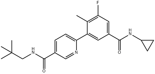 Losmapimod (GW856553X), 585543-15-3, 结构式