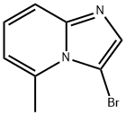 3-ブロモ-5-メチルイミダゾ[1,2-A]ピリジン 化学構造式