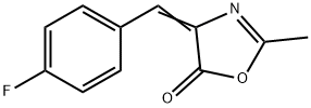 4-[(4-Fluorophenyl)methylene]-2-methyl-5(4H)-oxazolone Struktur