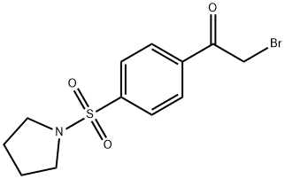 2-Bromo-1-[4-(1-pyrrolidinylsulfonyl)phenyl] ethanone Structure