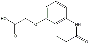 Acetic acid, ((1,2,3,4-tetrahydro-2-oxo-5-quinolinyl)oxy)- Struktur
