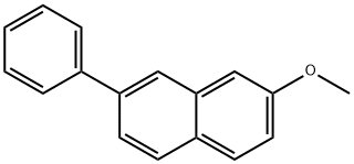 2-メトキシ-7-フェニルナフタレン 化学構造式