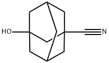 3-Hydroxy-1-adamantanecarbonitrile 化学構造式