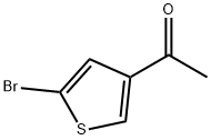 1-(5-ブロモチオフェン-3-イル)エタノン 化学構造式