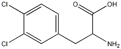 DL-3,4-二氯苯丙氨酸 结构式
