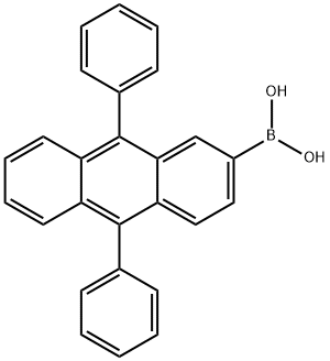 B-(9,10-Diphenyl-2-anthracenyl)boronic acid Struktur
