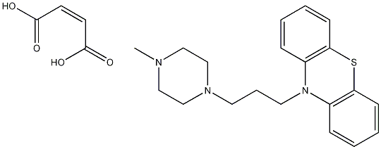 Phenothiazine, 10-(3-(4-methyl-1-piperazinyl)propyl)-, maleate Structure
