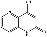 4-ヒドロキシ-1,5-ナフチリジン-2(1H)-オン 化学構造式