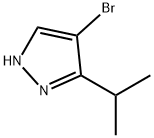 4-Bromo-3-isopropyl-1H-pyrazole Struktur
