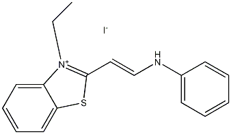 2-(2-苯胺乙烯基)-3-乙基苯并噻唑碘化物, 60126-86-5, 结构式