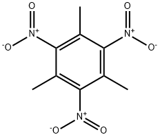 1,3,5-トリニトロ-2,4,6-トリメチルベンゼン 化学構造式