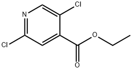 2,5-ジクロロイソニコチン酸エチル 化学構造式