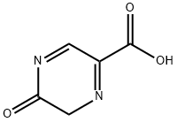 5,6-二氢-5-氧代吡嗪-2-羧酸, 606489-07-0, 结构式