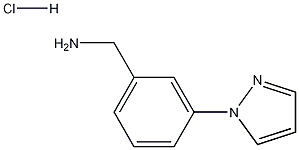 3-(1H-Pyrazol-1-yl)-benzenemethanaminehydrochloride Struktur