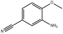 3-氨基-4-甲氧基苯甲腈, 60979-25-1, 结构式