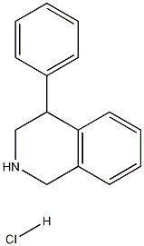 4-フェニル-1,2,3,4-テトラヒドロイソキノリン塩酸塩 化学構造式