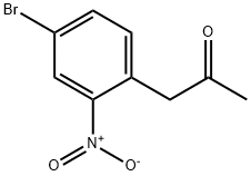 4-Bromo-2-(2-oxopropyl)-1-nitrobenzene Structure