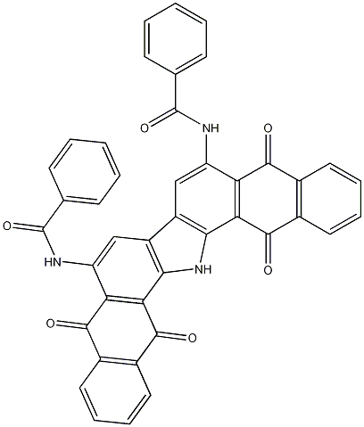 Benzamide, N,N'-(10,15,16,17-tetrahydro-5,10,15,17-tetraoxo-5H-dinaphtho(2,3-A:2',3'-I)carbazole-6,9-diyl)bis- Structure