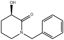 (R)-1-benzyl-3-hydroxypiperidin-2-one 化学構造式