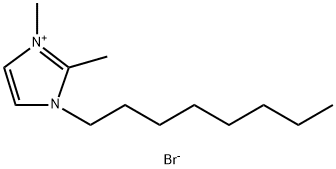1-octyl-2,3-dimethylimidazolium bromide Struktur