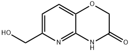 6-(Hydroxymethyl)-2H-pyrido[3,2-b][1,4]oxazin-3(4H)-one 化学構造式