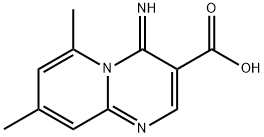 4-Imino-6,8-dimethyl-4H-pyrido[1,2-a]pyrimidine-3-carboxylic acid Struktur