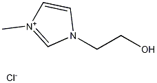 1-(2-ヒドロキシエチル)-3-メチルイミダゾリウムクロリド 化学構造式