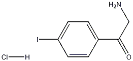 2-氨基-1-(4-碘苯基)乙酮盐酸盐, 61858-41-1, 结构式