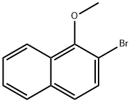 2-ブロモ-1-メトキシナフタレン 化学構造式