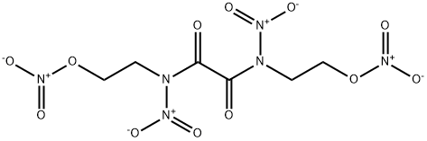 N,N'-Bis(2-hydroxyethyl)-N,N'-dinitro-oxamide dinitrate 化学構造式