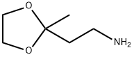 2-(氨乙基)-2-甲基-1,3-二氧戊环, 62240-37-3, 结构式