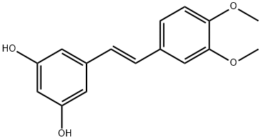 3',4'-二甲氧基-3,5-二羟基二苯乙烯,629643-27-2,结构式