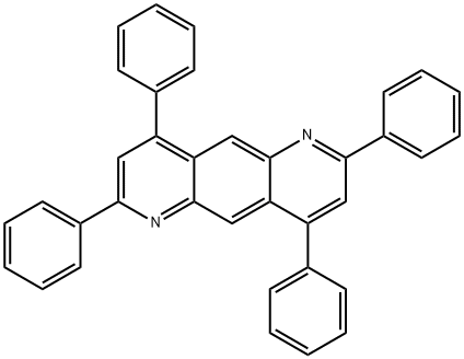 2,4,7,9-テトラフェニルピリド[2,3-g]キノリン 化学構造式