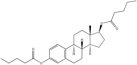 Estradiol 3,17-Divalerate Structure