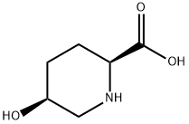 (2S,5S)-5-Hydroxy-2-piperidinecarboxylic acid Structure