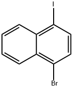 1-ブロモ-4-ヨードナフタレン 化学構造式